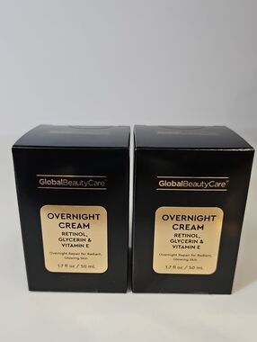 Global Beauty Care 2-PCS Overnight Cream With Retinol, Glycerin & Vitamin C